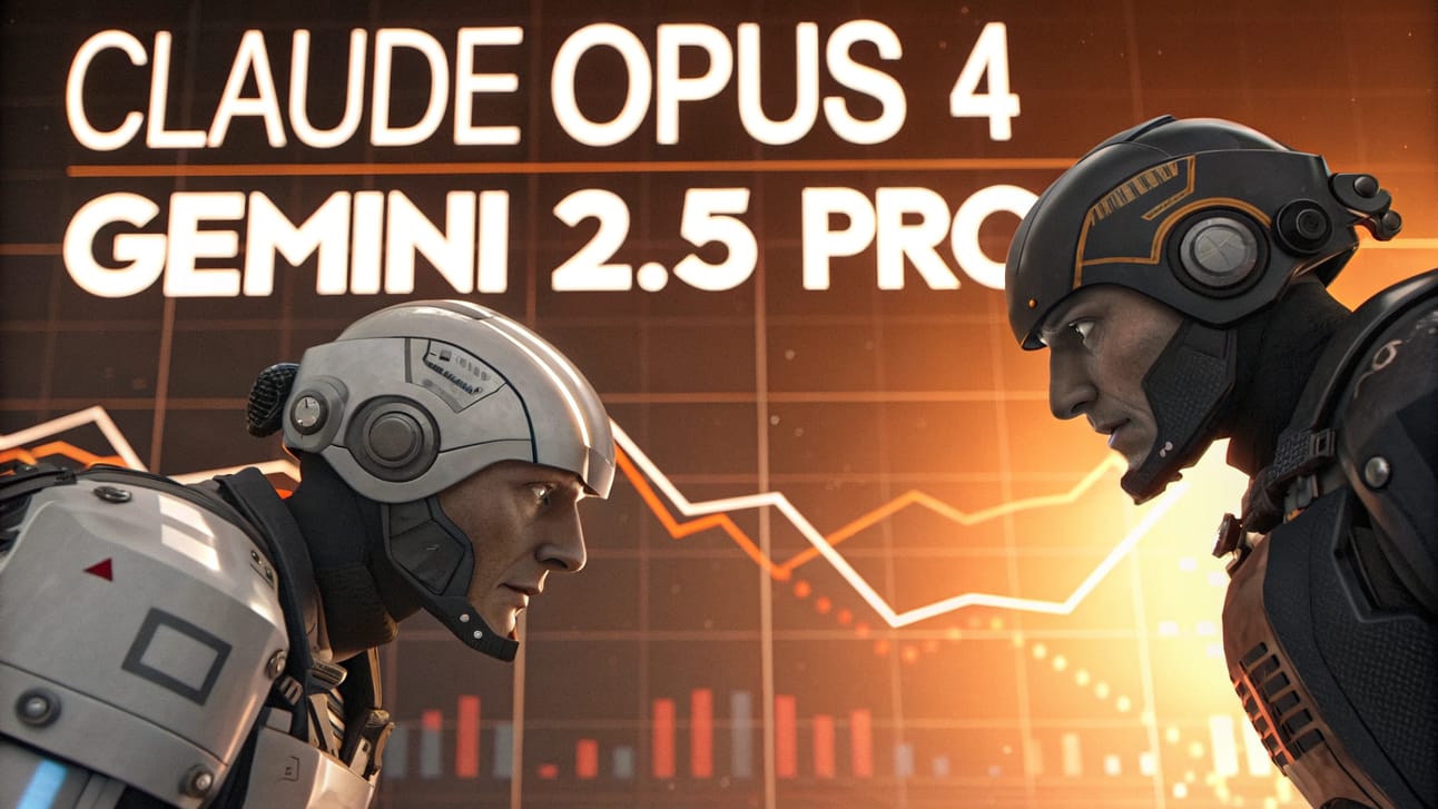 🔥 Claude Opus 4 > Gemini 2.5 Pro
