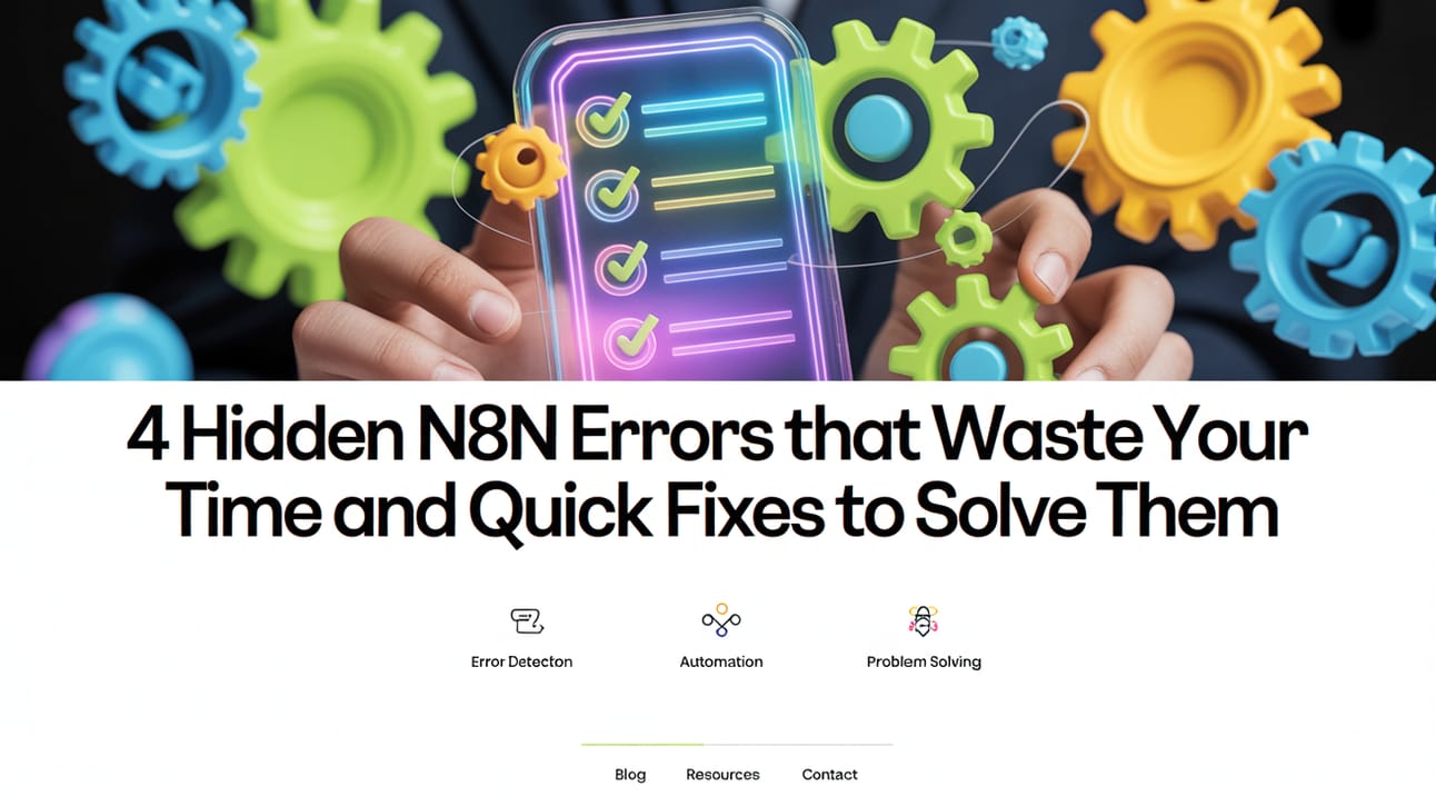 💻 4 Hidden N8N Errors That Waste Your Time And Quick Fixes To Solve Them
