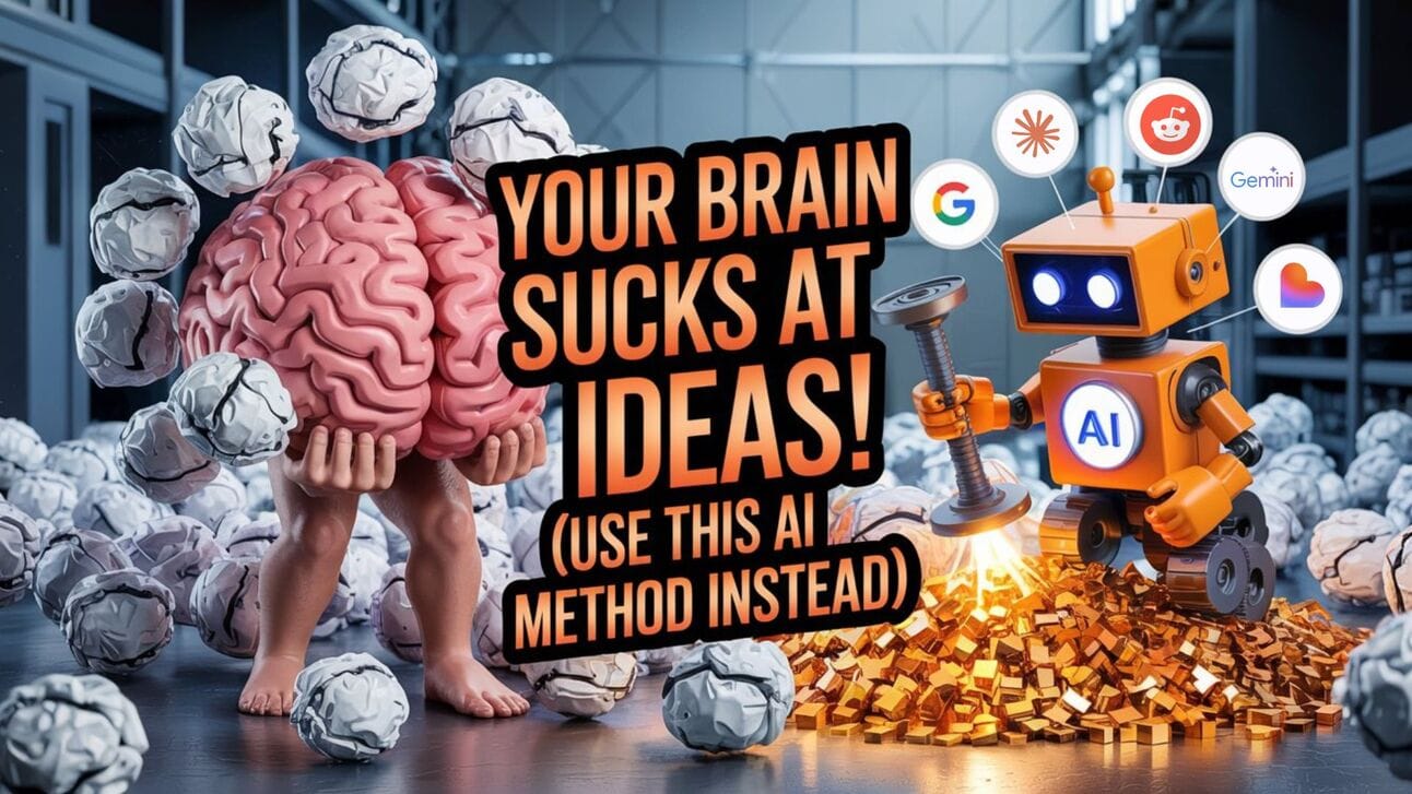⛏️ Your Brain SUCKS At Startup Ideas! (Use This AI Method Instead)