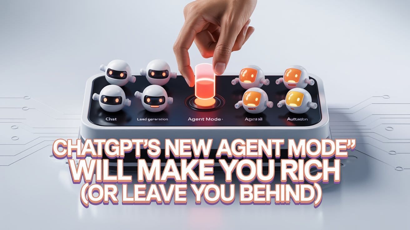 💀 The ChatGPT Agent Is Here To Make You Rich… Or Obsolete