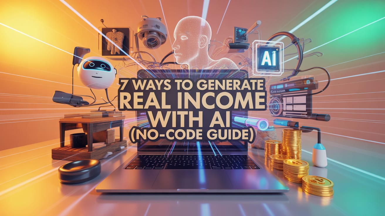 💡 7 Ways to Generate Real Income With AI (No-Code Guide)