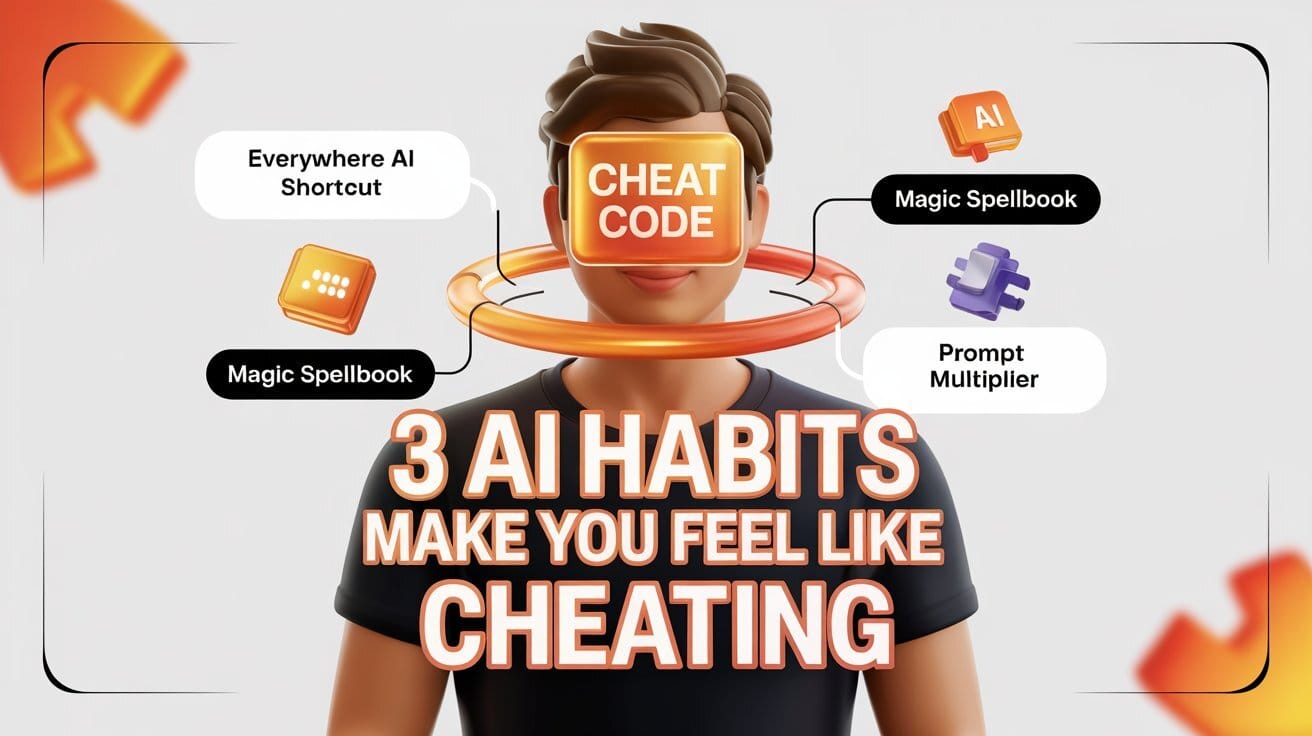 ⚙️ 3 AI Habits So Powerful It Feels Like CHEATING