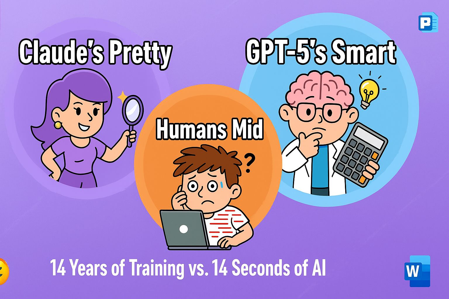 🎭 Claude’s Pretty, GPT-5’s Smart, Humans Mid