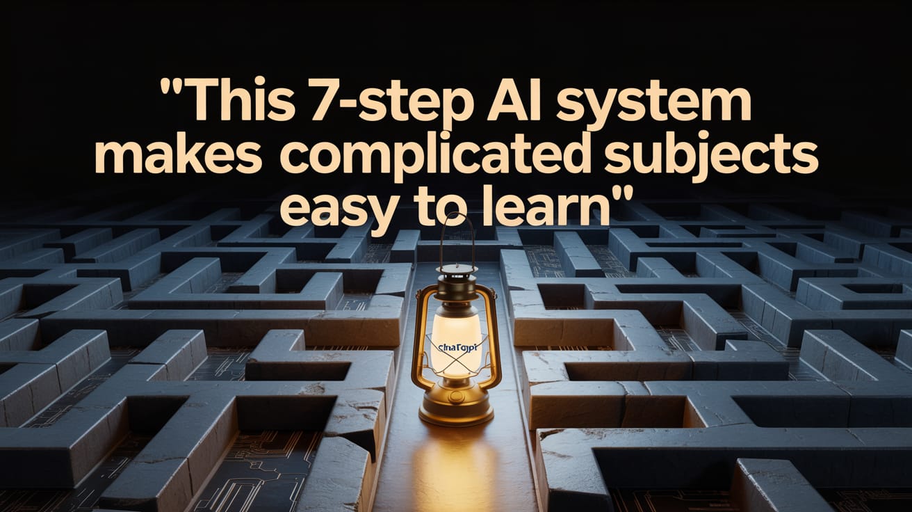 👨🏫 This 7-Step AI System Makes Complicated Subjects Easy To Learn