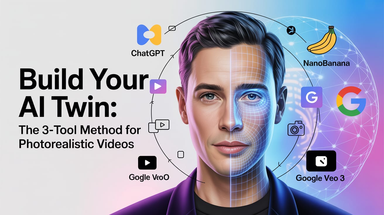 🎥 Build Your AI Twin: The 3-Tool Method For Photorealistic Videos