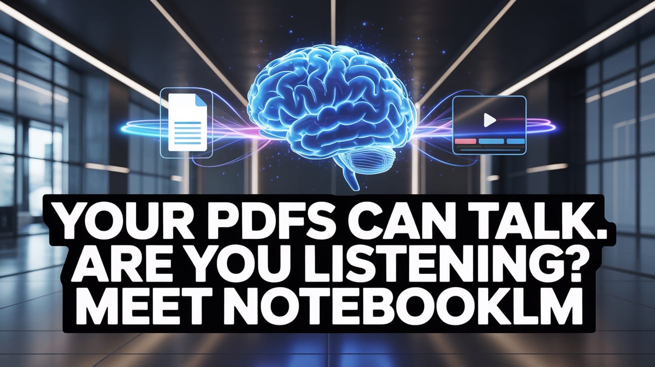 💬 Your PDFs Can Talk. Are You Listening? Meet NotebookLM