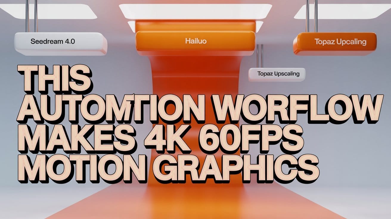 🎬 This Automation Workflow Makes 4K 60fps Motion Graphics