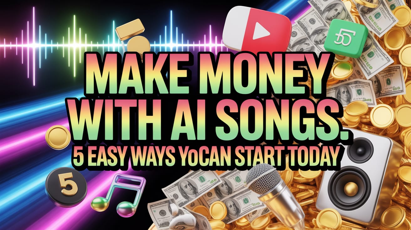 🤖 Make Money with AI Songs. 5 Easy Ways You Can Start Today