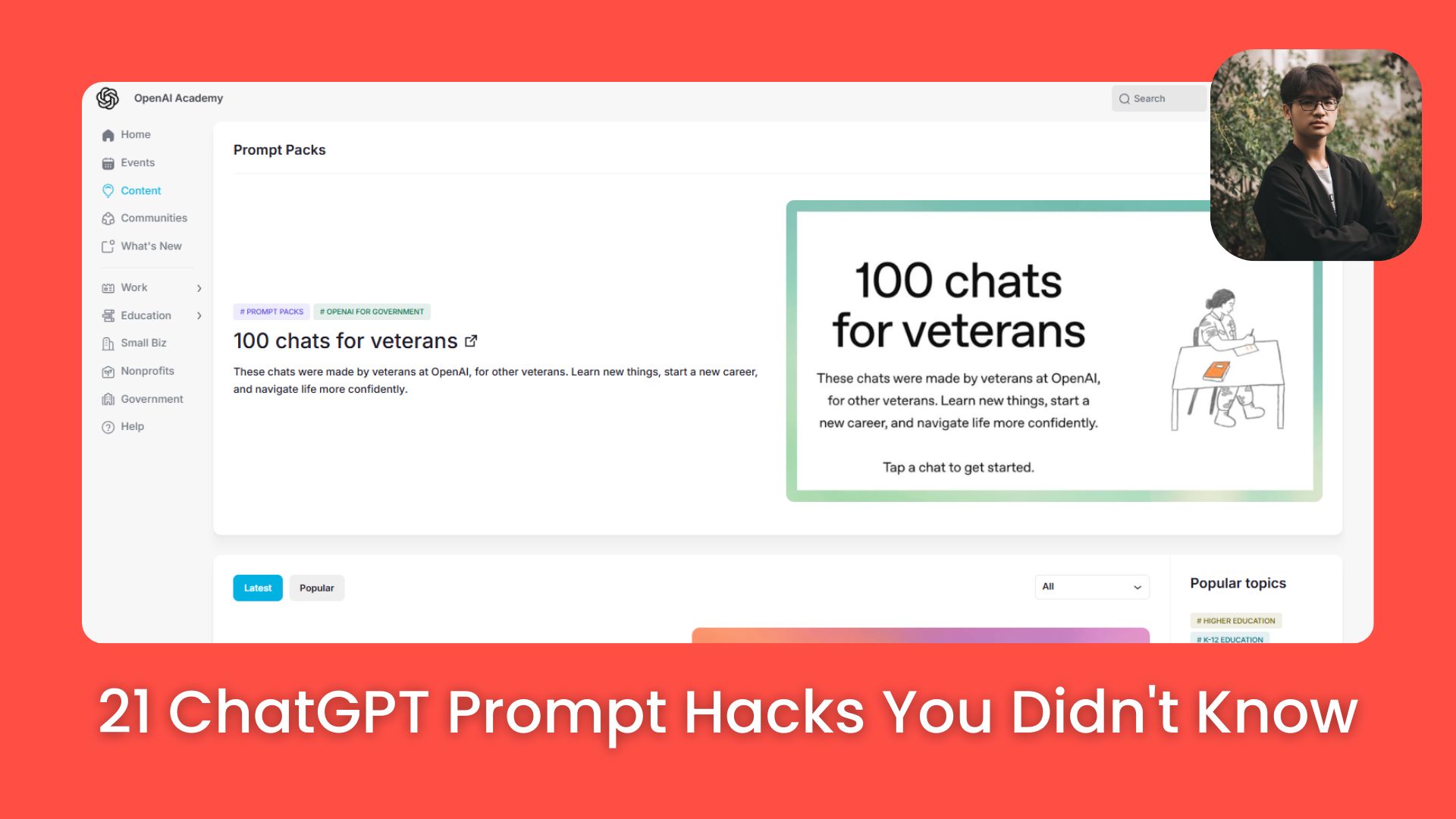 🚀 21 Ideas To Upgrade Your ChatGPT Prompt Game