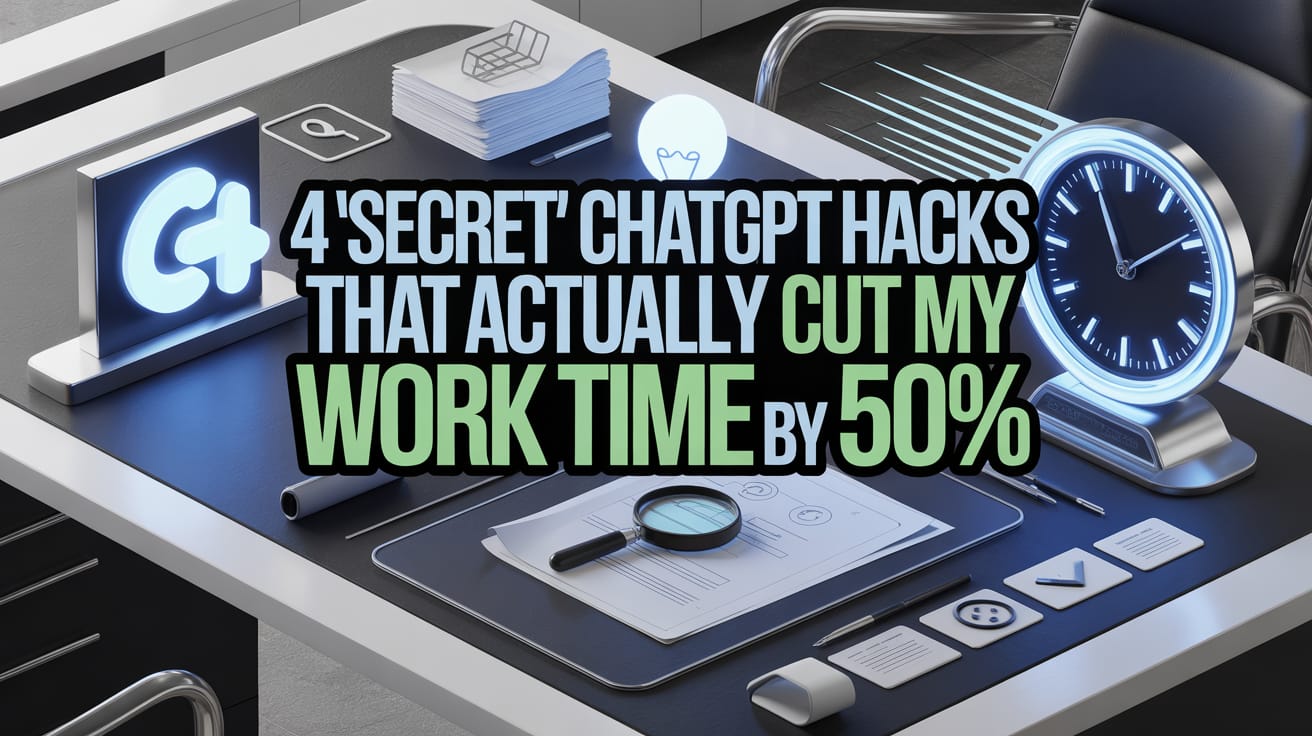 🤫 4 ‘Secret’ ChatGPT Hacks That Actually Cut My Work Time By 50%