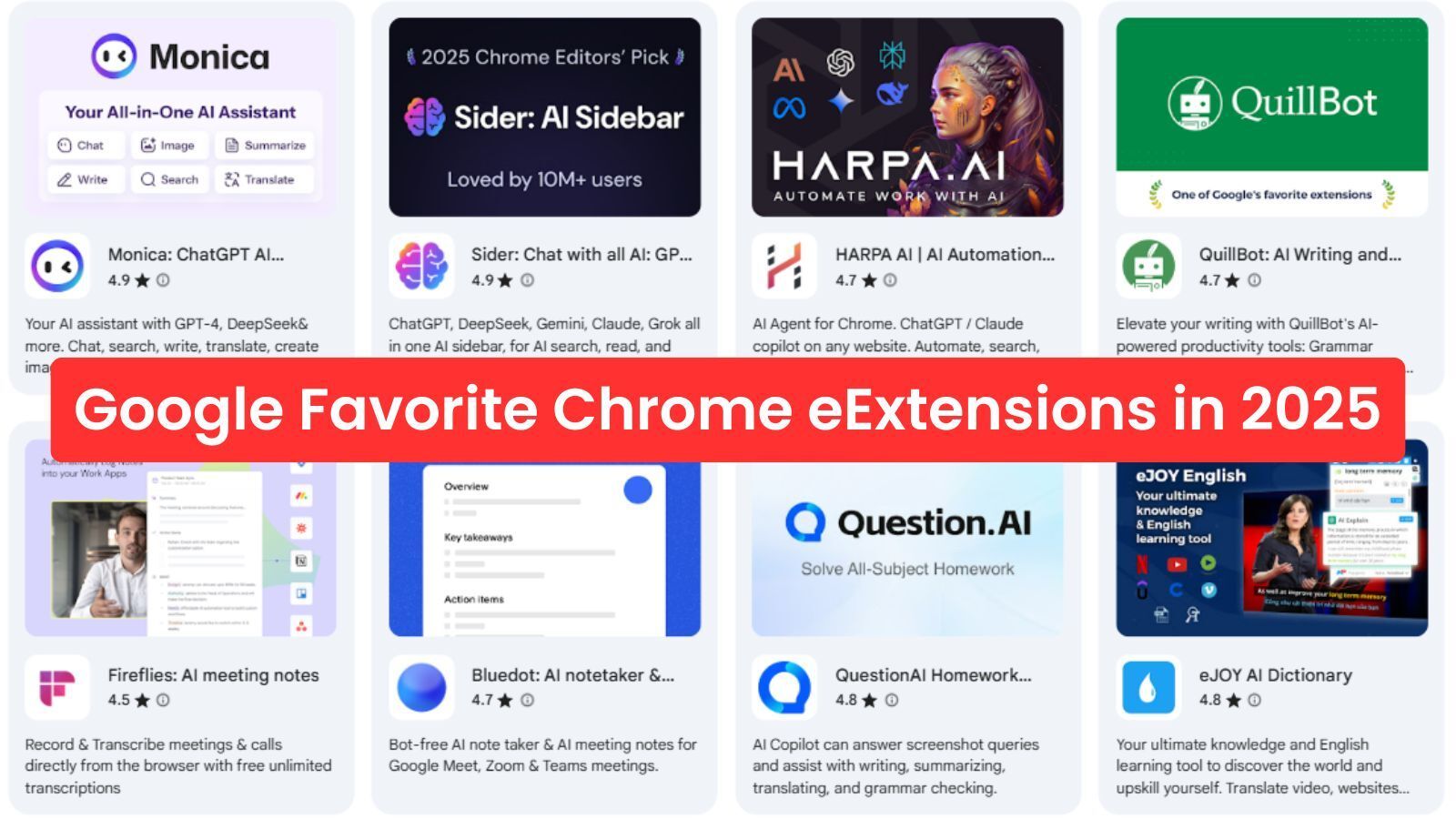 👑 Google’s Top 10 Extensions of 2025