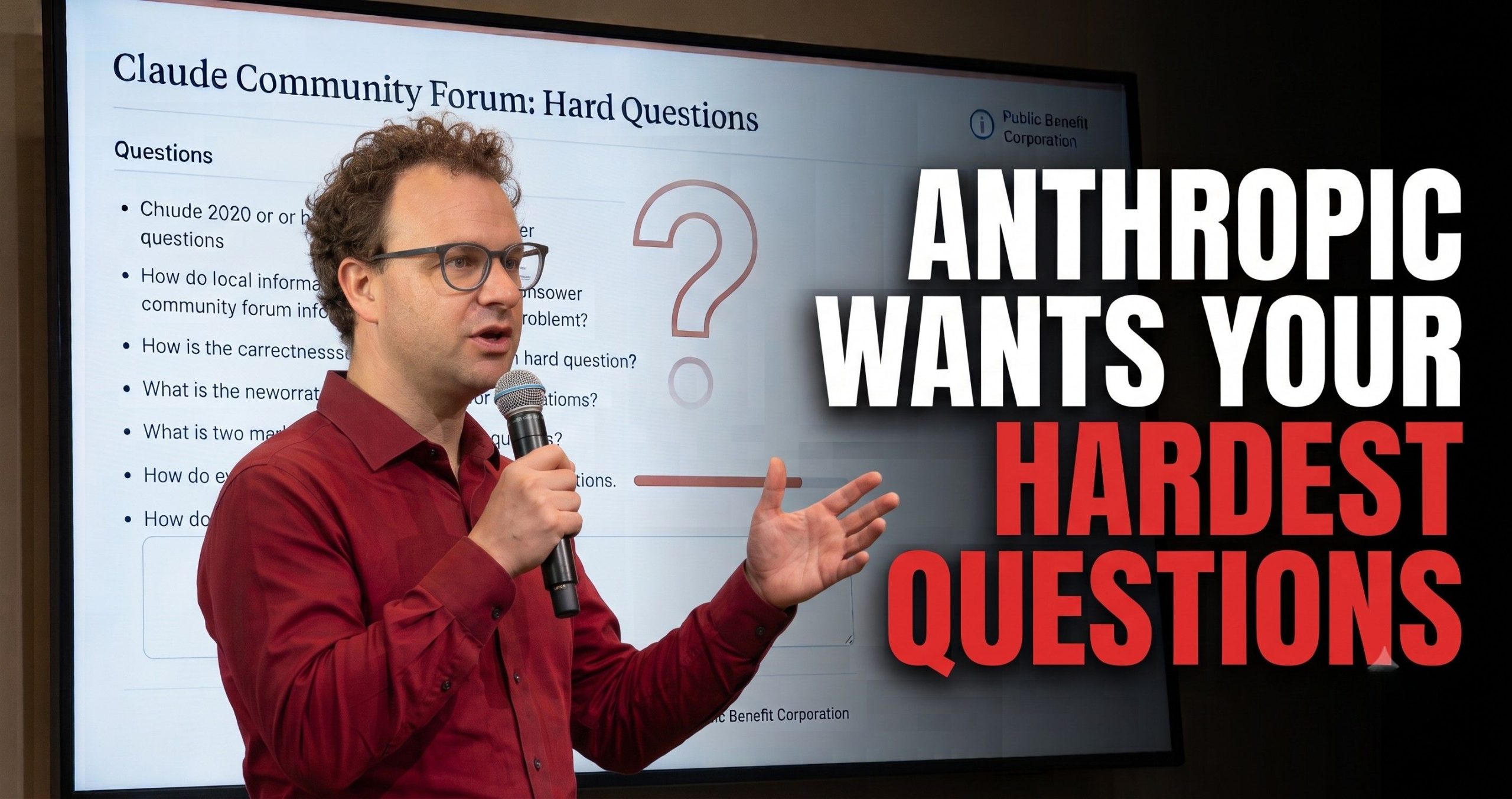 🗣️ Anthropic Wants Your Hardest AI Questions
