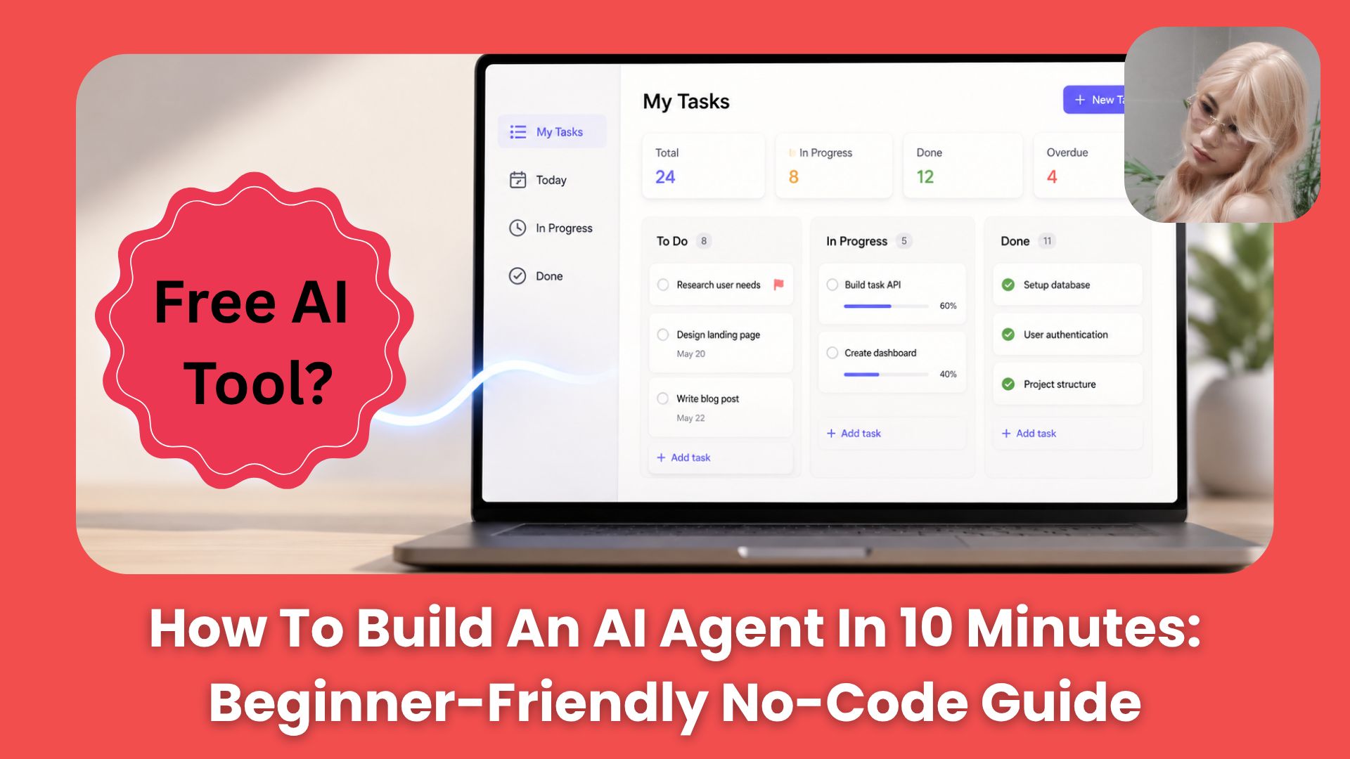 ⚡ How to Build Your First AI Agent In 10 Mins: Beginner-Friendly Guide (No Code, No Backend)