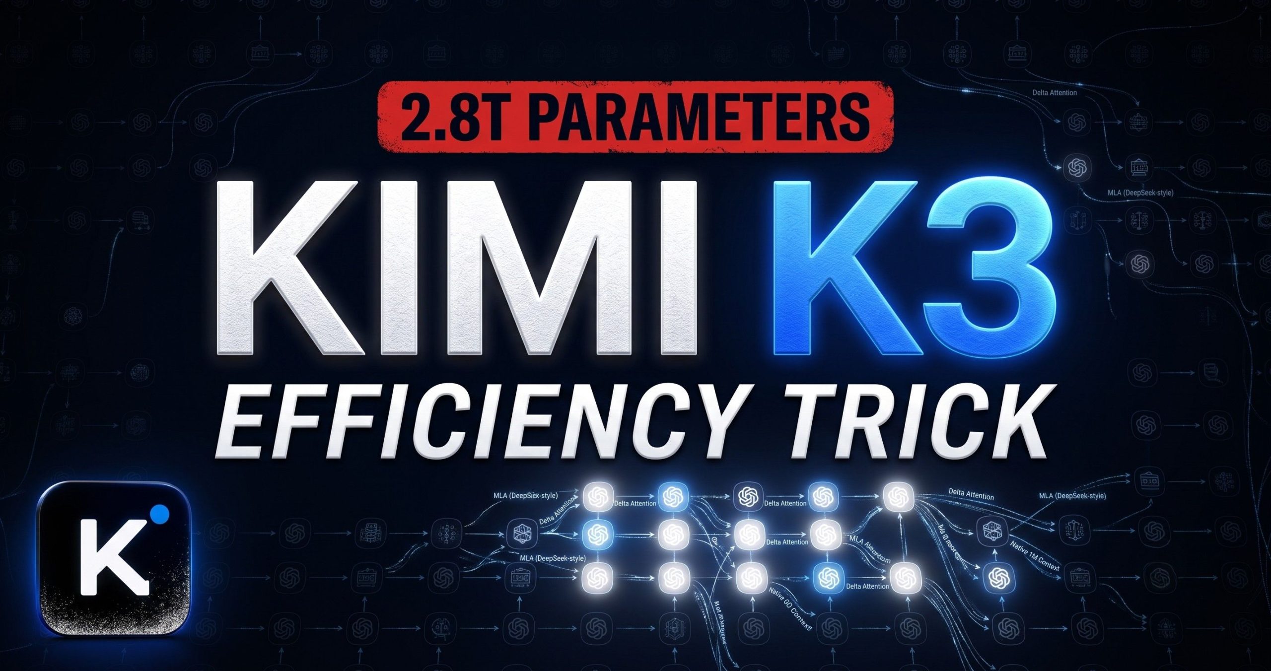 🧠 Kimi K3’s 2.8T Efficiency Trick