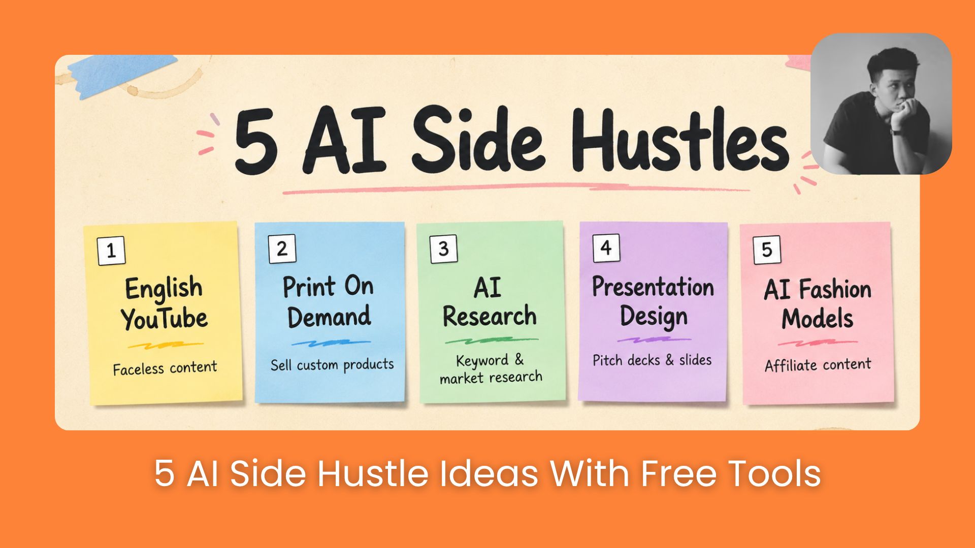 💸 Best 5 AI Side Hustles You Can Monetize Online Without Quitting Your Job (Free Tools)