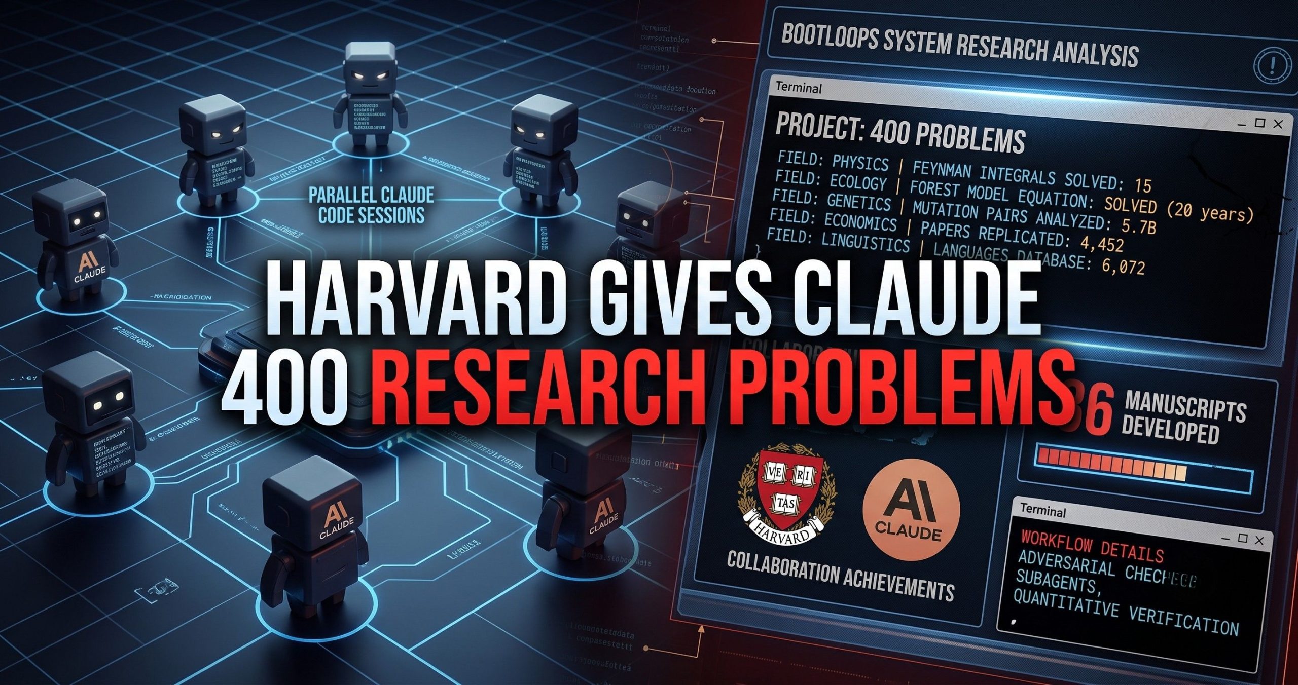 🧪 Harvard Gives Claude 400 Research Problems